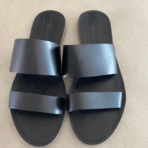 Madewell Boardwalk double strap slide sandal